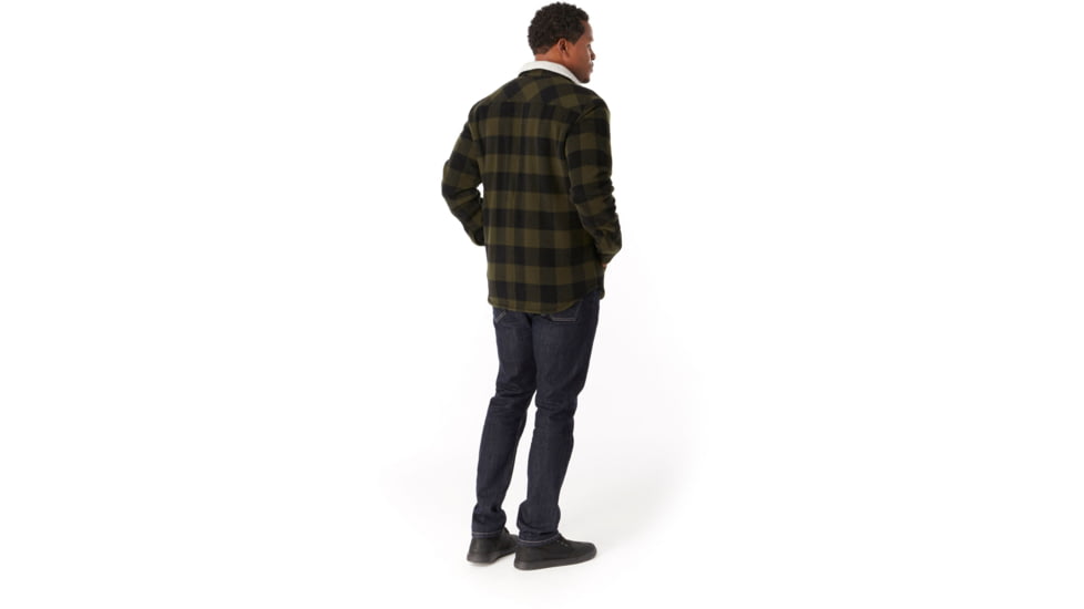Smartwool Anchor Line Sherpa Shirt Jacket - Mens, Olive, Extra Large, SW019040023-XL