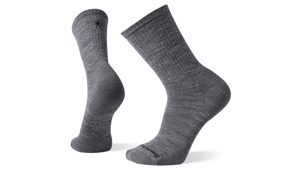 Smartwool Athletic Light Elite Crew Socks, Medium Gray, Medium, SW004099052-M