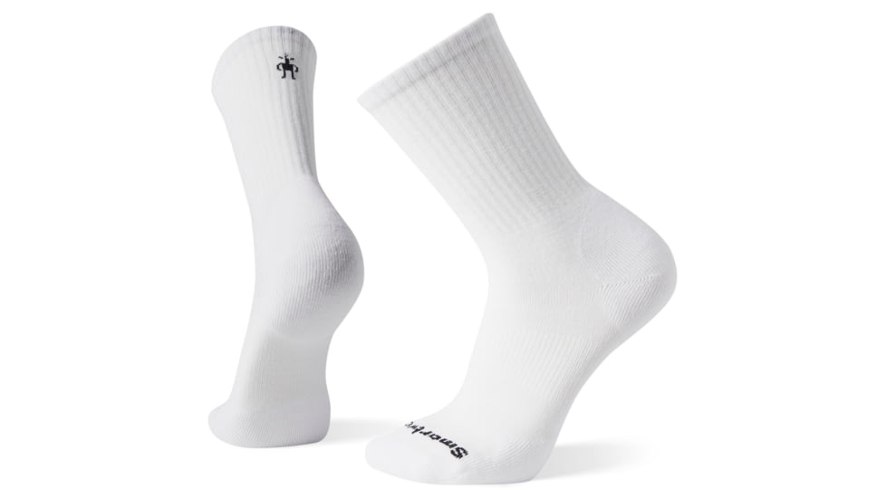 Smartwool Athletic Light Elite Crew Socks, White, Small, SW004099122-S