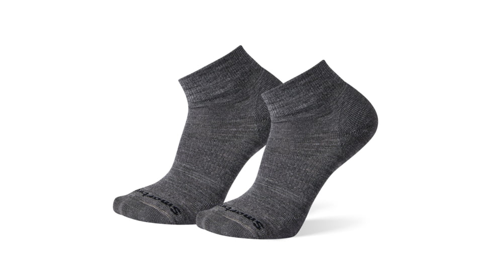 Smartwool Athletic Light Elite Mini 2 Pack Sock - Mens, Medium Gray, Medium, SW000684052M