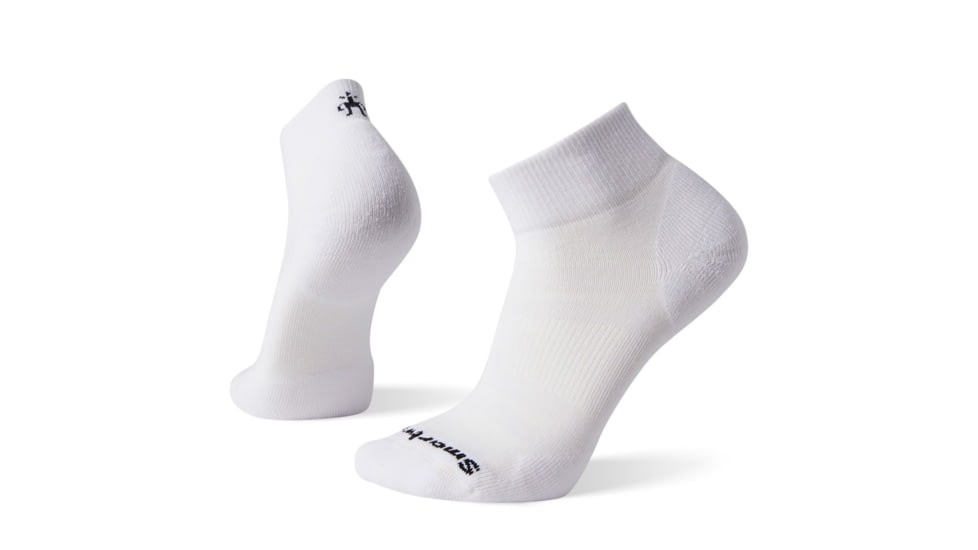 Smartwool Athletic Light Elite Mini Socks, White, Large, SW004098122-L