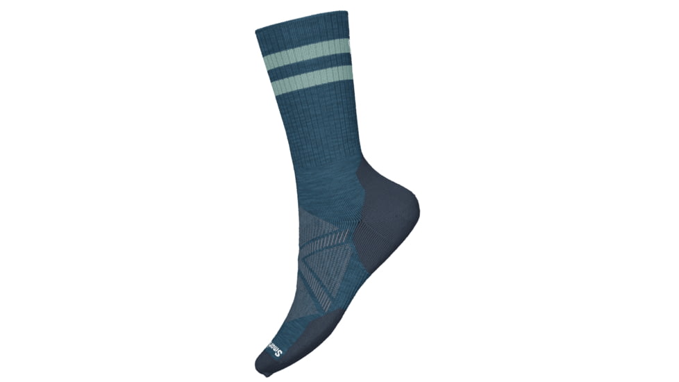 Smartwool Athletic Stripe Crew Socks, Twilight Blue, Extra Large, SW002137G741-XL