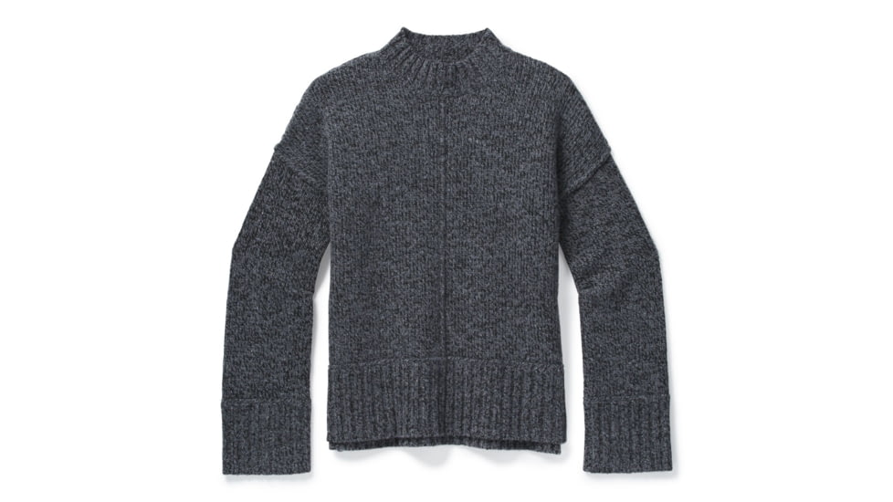 Smartwool Bell Meadow Sweater - Womens, Black/Medium Gray Heather Marl, Large, SW016385E94-L