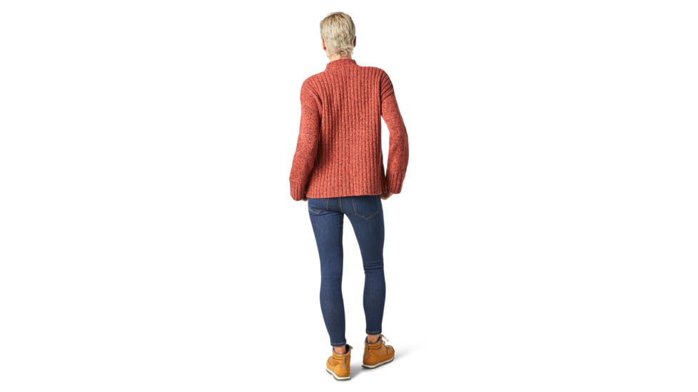 Smartwool Bell Meadow Sweater - Womens, Woodsmoke/Ginger Heather Marl, Medium, SW016385F13-M