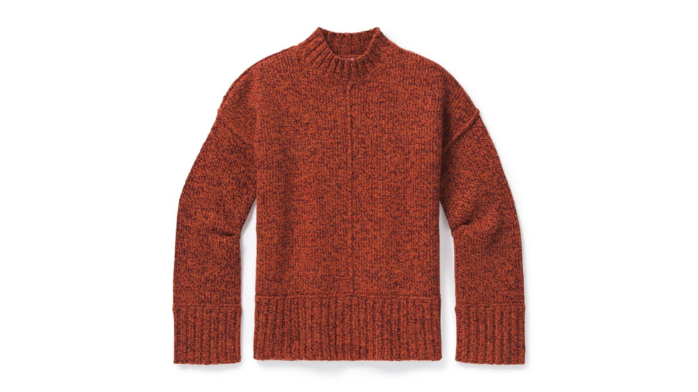 Smartwool Bell Meadow Sweater - Womens, Woodsmoke/Ginger Heather Marl, Medium, SW016385F13-M
