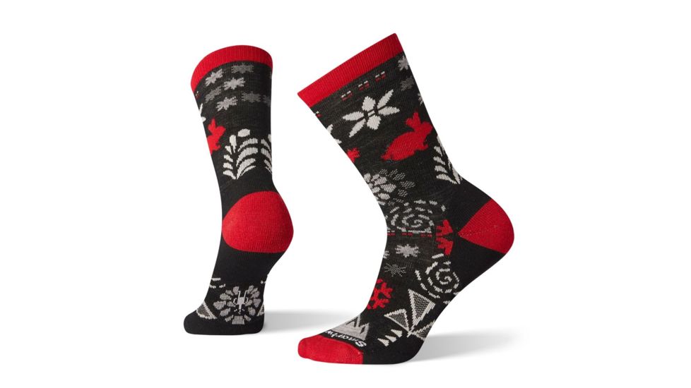 Smartwool Bunny Slope Crew Socks - Womens, Black, Medium, SW003988001-M