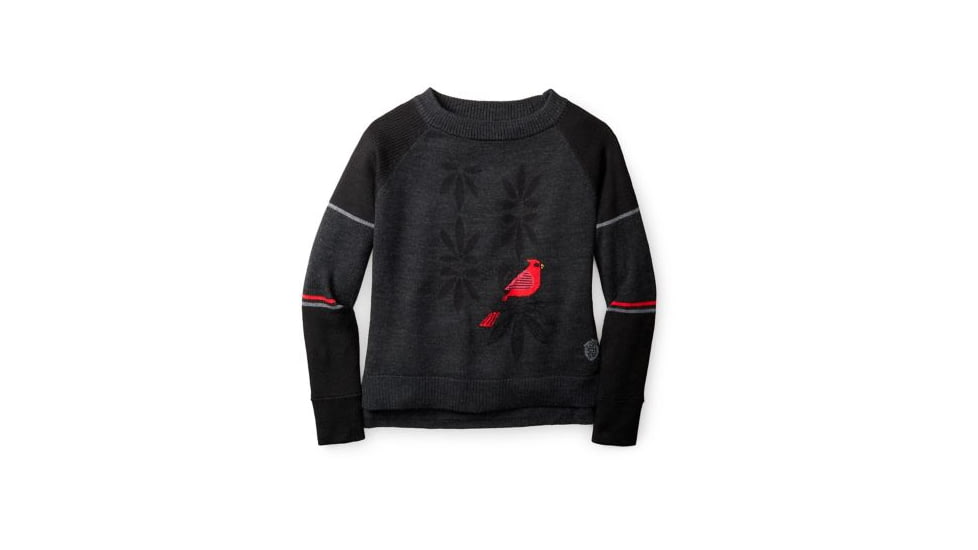 Smartwool Charley Harper Cardinal Holly Sweater - Womens, Black, Small, SW000162001S