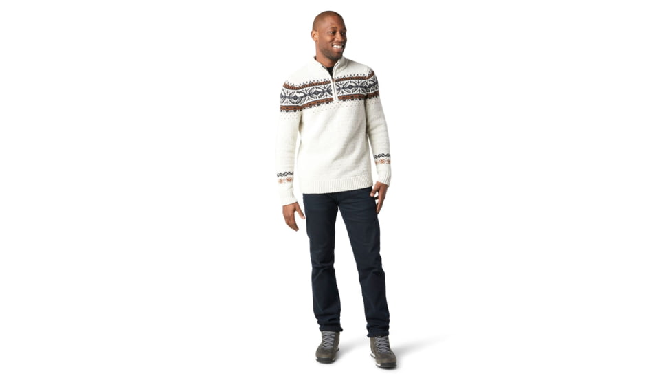 Smartwool CHUP Hansker Half Zip Sweater - Mens, Ash/Light Gray Heather Marl, Medium, SW016423E77-M