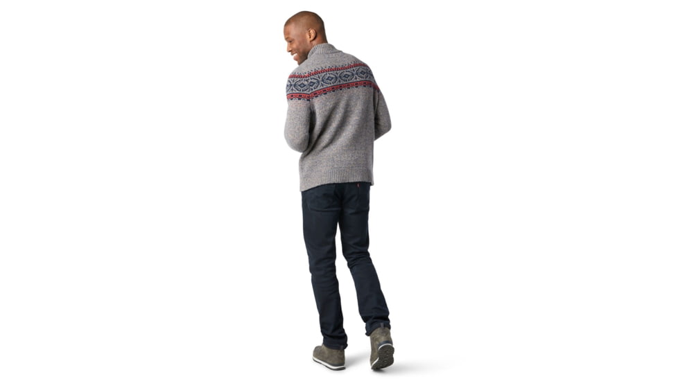 Smartwool CHUP Hansker Half Zip Sweater - Mens, Camel Heather/Medium Gray Heather, Medium, SW016423E57-M