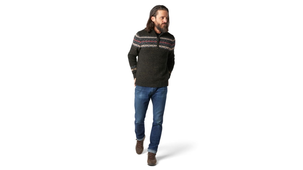 Smartwool CHUP Hansker Half Zip Sweater - Mens, Military Olive Heather, Medium, SW016423D12-M
