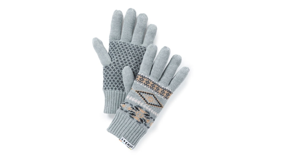 Smartwool CHUP Qoa Glove, Light Gray Heather, One Size, SW018075545-1FM