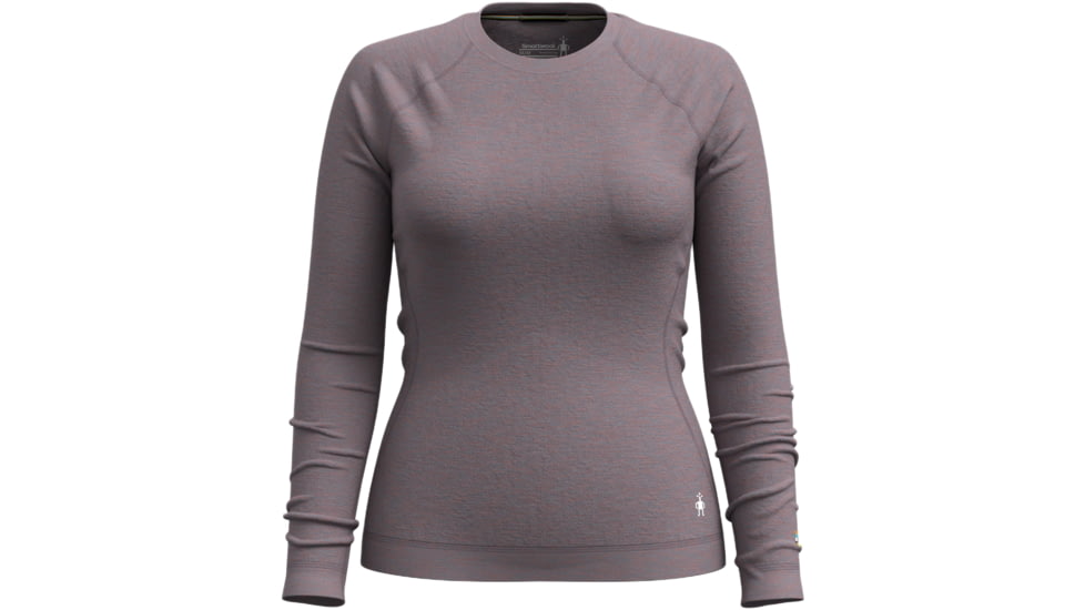 Smartwool Classic Thermal Merino Base Layer Crew - Womens, Chalk Violet Heather, Small, SW016369N81100S000