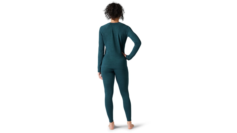 Smartwool Classic Thermal Merino Base Layer Crew - Womens, G75 Twilight Blue Heather, Medium, SW016369G75M