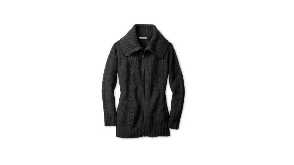 Smartwool Crestone Sweater Jacket - Womens, Charcoal Heather, Small, SW000099010S