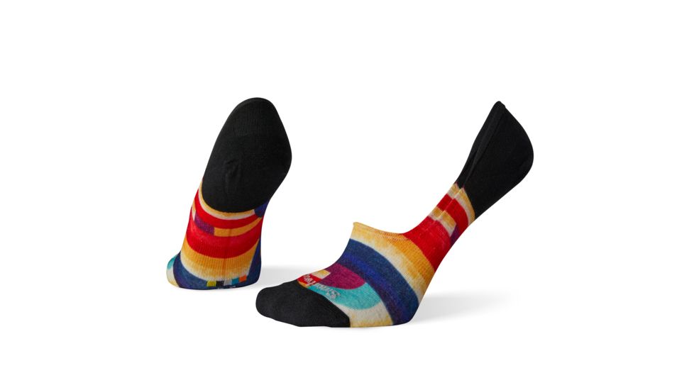 Smartwool Curated Retro Stripes No Show Socks - Womens, Multi Color, Medium, SW004051150-M