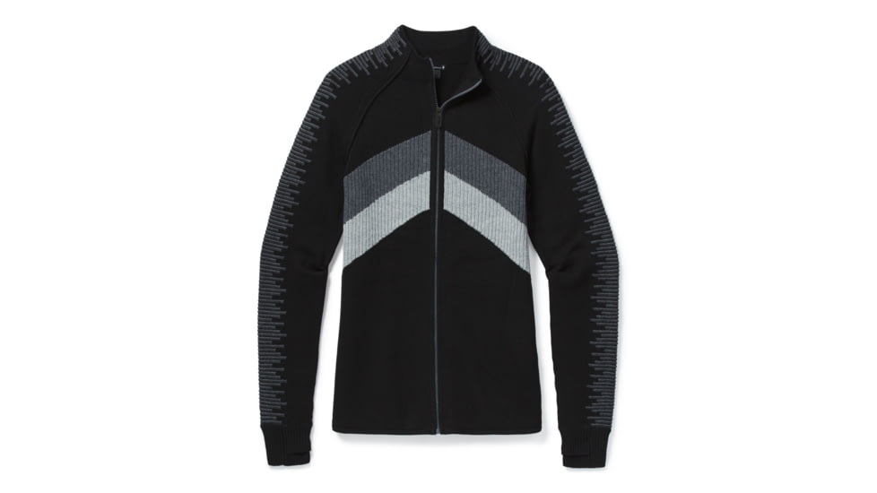 Smartwool Dacono Ski Full Zip Sweater - Womens, Black, Extra Large, SW016389001-XL