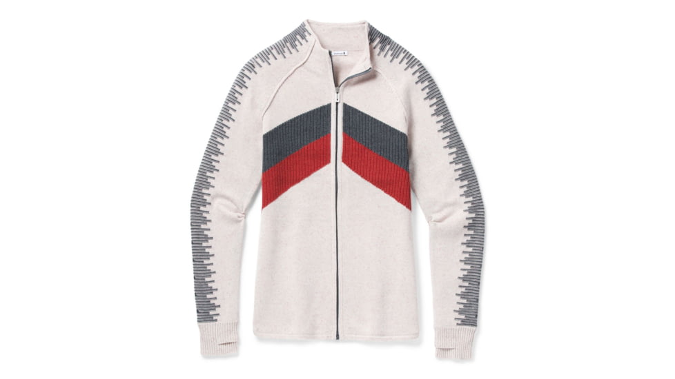 Smartwool Dacono Ski Full Zip Sweater - Womens, Rainbow Donegal, Large, SW016389E48-L