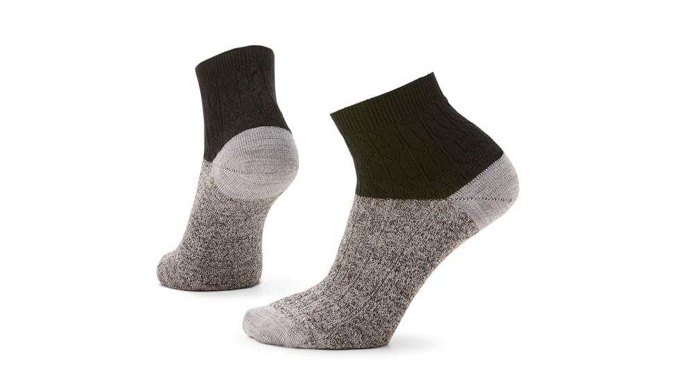Smartwool Everyday Cable Ankle Socks, Black, Extra Large, SW00182900110XL000