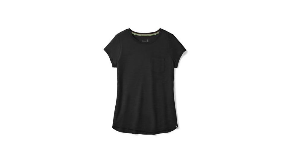 Smartwool Everyday Exploration Slub Short Sleeve Tee - Womens, Black, Small, SW016186001-S