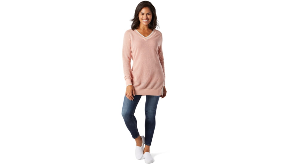 Smartwool Everyday Exploration Tunic Sweater - Womens, Rose Cloud Heather, Extra Small, SW016252D45-XS