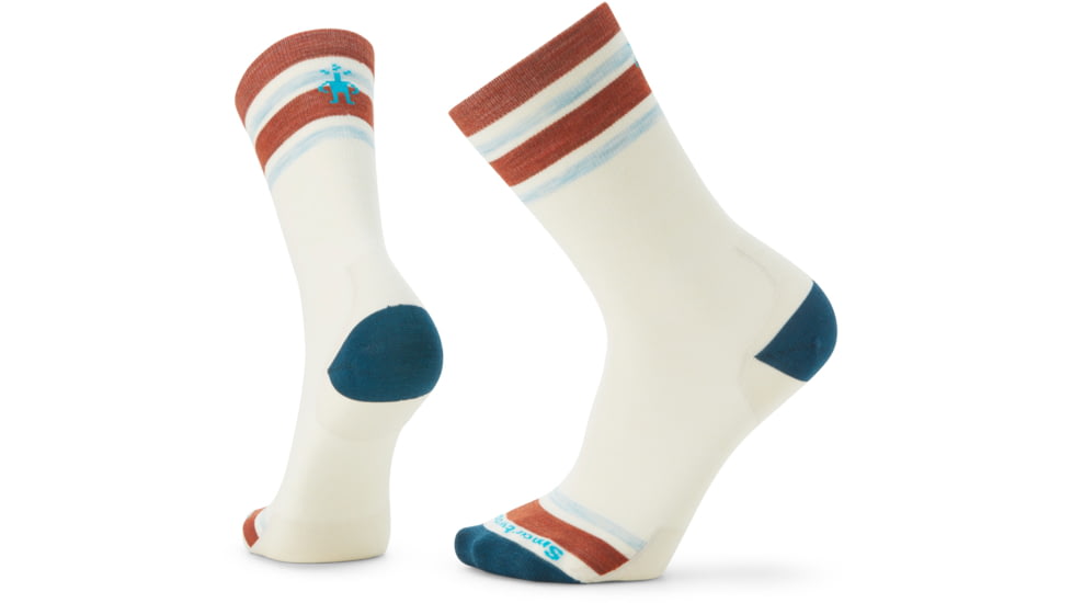 Smartwool Everyday Top Split Stripe Crew Socks - Mens, 100 Natural, Extra Large, SW001946100XL