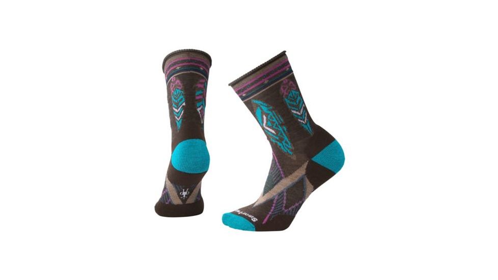 Smartwool Feather Dream Non-Binding Crew Sock - Women's, Chestnut Heather, Small SW003807216-S