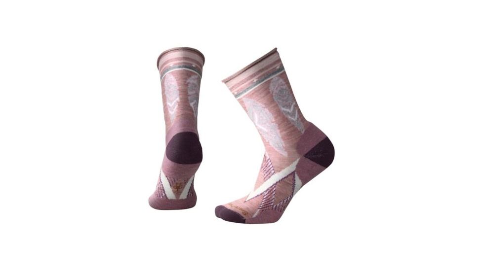 Smartwool Feather Dream Non-Binding Crew Sock - Women's, Nostalgia Rose H, Small SW003807A12-S