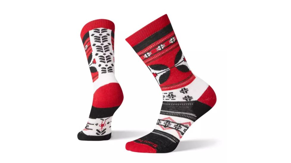 Smartwool Fireside Crew Socks - Womens, Crimson, Medium, SW003940151-M