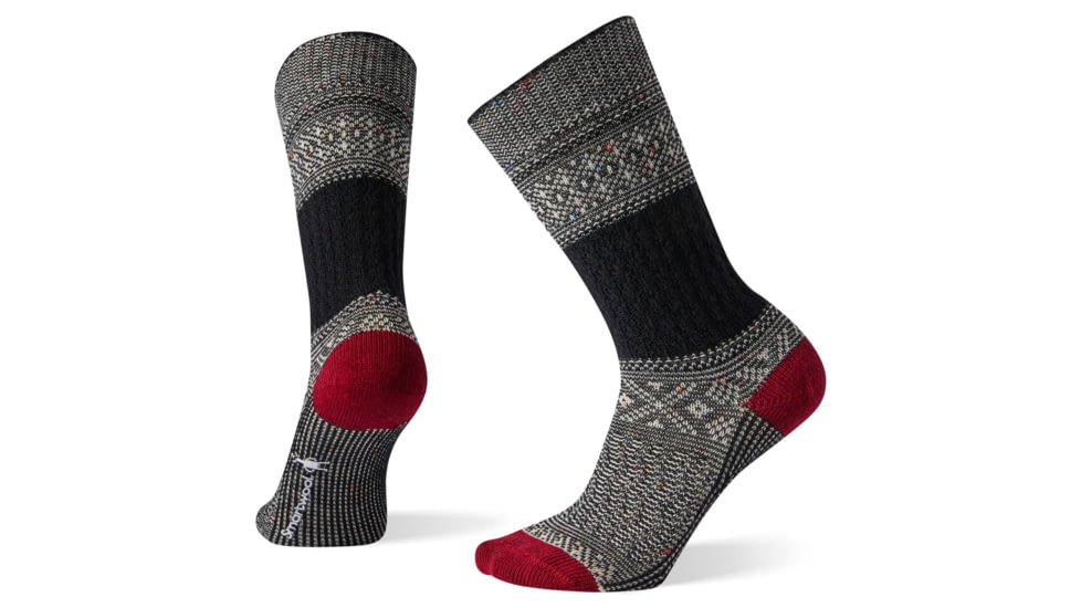 Smartwool Garter Stitch Texture Crew Socks - Womens, Black, Small, SW003939001-S