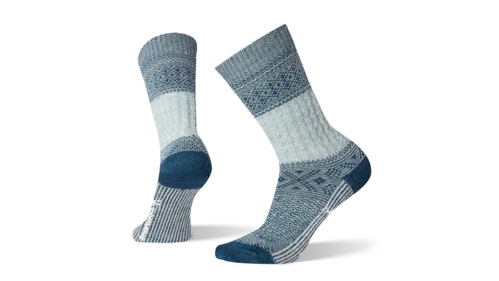 Smartwool Garter Stitch Texture Crew Socks - Womens, Frosty Green, Small, SW003939B72-S