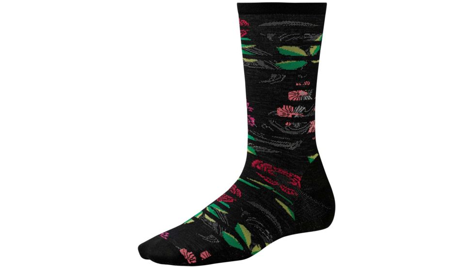 Gated Garden Light Crew Sock - Womens-Black-Small