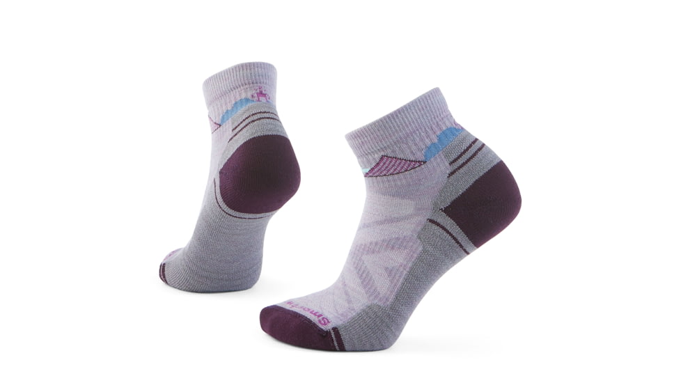 Smartwool Hike Light Cushion Clear Canyon Ankle Socks - Womens, Purple Eclipse, Small, SW002177H76100S000