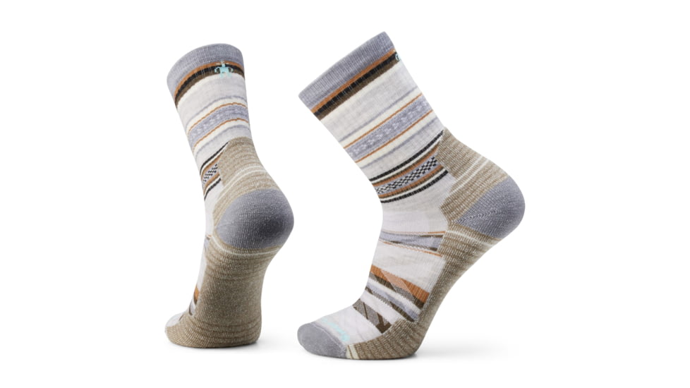 Smartwool Hike Light Cushion Panorama Crew Socks - Mens, Ash, Extra Large, SW00216006910XL000