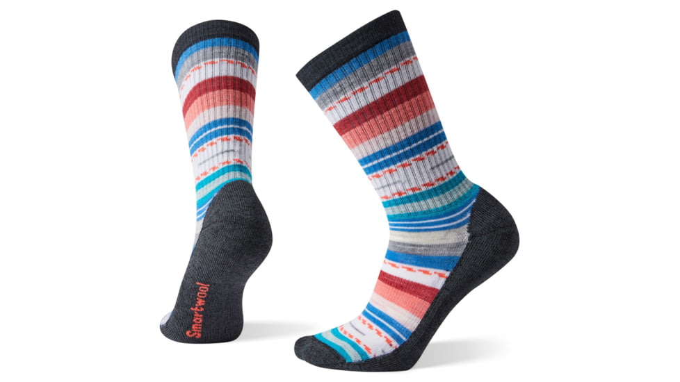 Smartwool Hike Light Margarita Crew Socks - Womens, Black/Multi, Small, SW001396857-S
