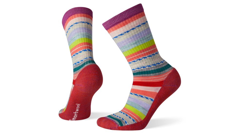 Smartwool Hike Light Margarita Crew Socks - Womens, Meadow Mauve, Large, SW001396A22-L