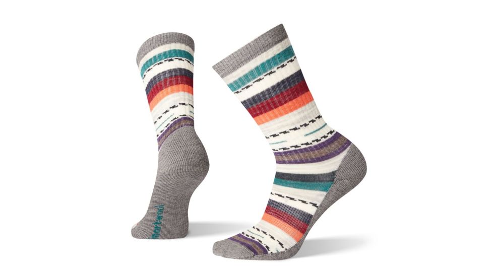 Smartwool Hike Light Margarita Crew Socks - Womens, Medium Gray, Small, SW001396052-S