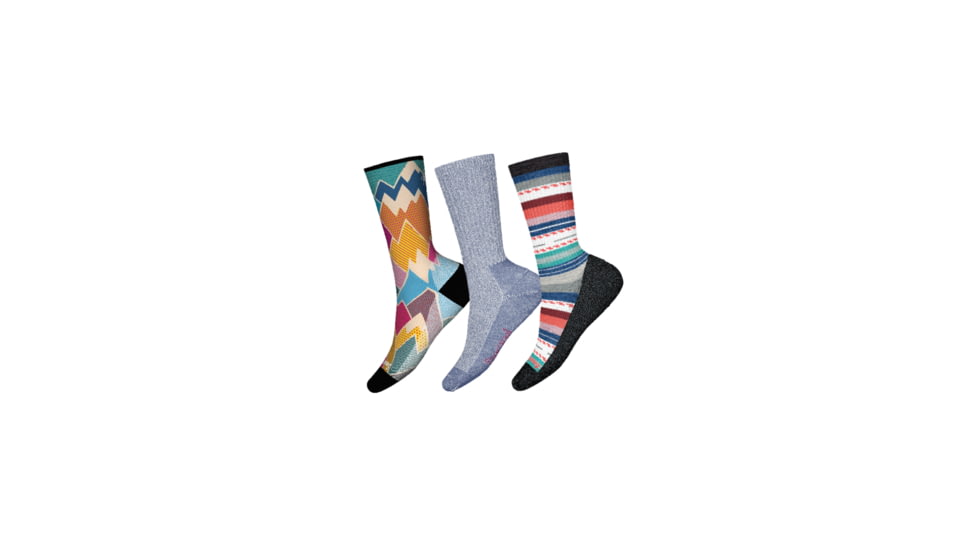 Smartwool Hike Light Trio Socks - Womens, Multi Color A, Medium, SW01025699A-M