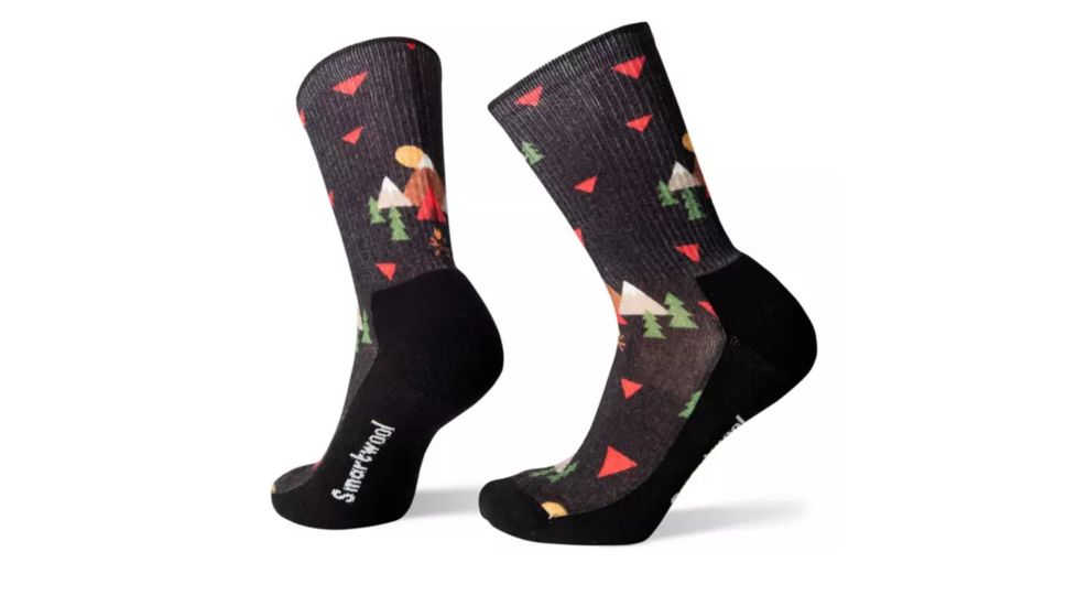 Smartwool Hike Light Under The Stars Print Crew Socks - Mens, Black, Extra Large, SW001394001-XL