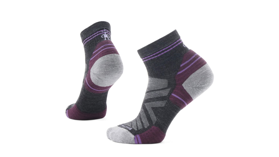 Smartwool Hike Targeted Cushion Ankle Socks - Womens, Charcoal, Large, SW002497003100L000