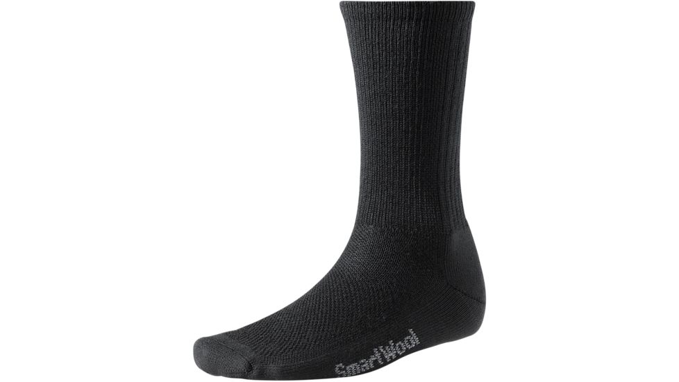 Smartwool Hike Ultra Light Crew Sock - Men's-Black-Large