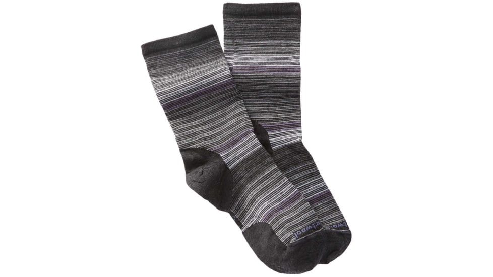 Smartwool Horizon Strip Crew Socks - Women's, Charcoal, Large, SW006753003