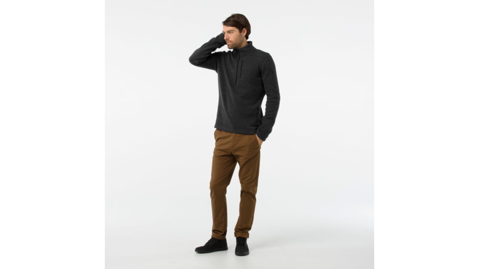 Smartwool Hudson Trail Fleece Half Zip Sweater - Mens, Dark Charcoal, Small, SW016216A53-S