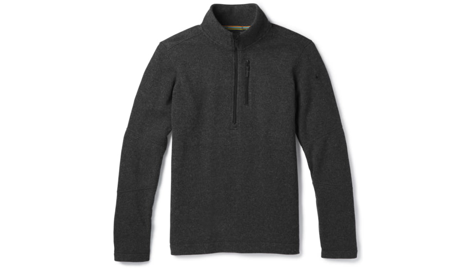 Smartwool Hudson Trail Fleece Half Zip Sweater - Mens, Dark Charcoal, Small, SW016216A53-S