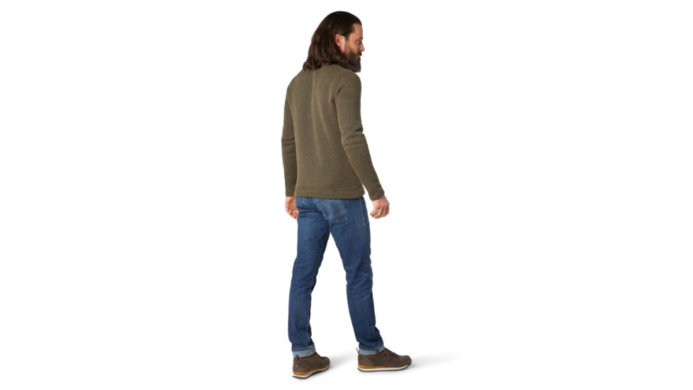 Smartwool Hudson Trail Fleece Half Zip Sweater - Mens, Military Olive, Small, SW016216D11-S