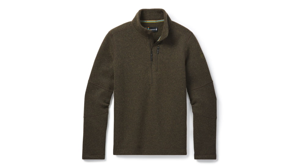 Smartwool Hudson Trail Fleece Half Zip Sweater - Mens, Military Olive, Small, SW016216D11-S