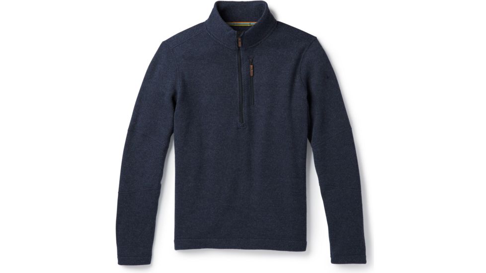 Smartwool Hudson Trail Fleece Half Zip Sweater - Mens, Navy, Small, SW016216410-S
