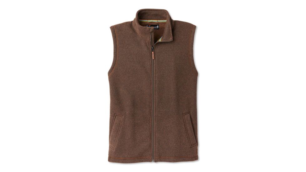 Smartwool Hudson Trail Fleece Vest - Mens, Bourbon Heather, 2XL, SW016214B29-XXL