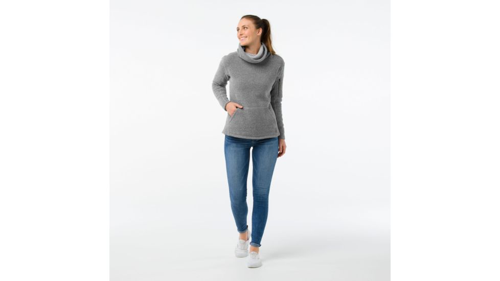 Smartwool Hudson Trail Pullover Fleece Sweater - Womens, Light Gray, Extra Small, SW000313039-XS