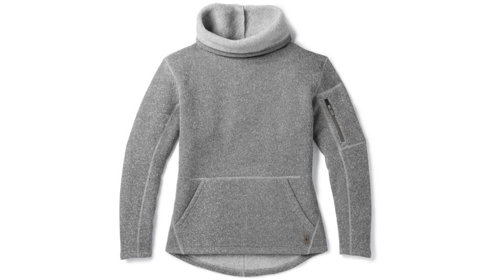 Smartwool Hudson Trail Pullover Fleece Sweater - Womens, Light Gray, Extra Small, SW000313039-XS