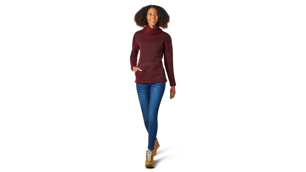 Smartwool Hudson Trail Pullover Fleece Sweater - Womens, Ruby, Small, SW000313F42-S